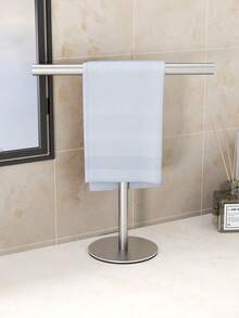 1pc Square T-Shaped Hand Towel Rack, Double-Heavy Bottom Seat - Independent Modern Bathroom Japanese Kitchen Hair Hand Towel Rack, Space-Saving Table Organizer Rack, Suitable Hand Towel Rack, Necklace Etc. Rack, Matching Small Space - Multicolor - View 3