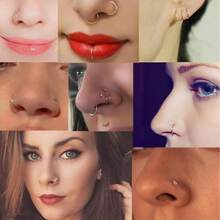 Pendientes de aro pequeños y delicados chapados en oro de 18k, aros pequeños con bisagra de acero quirúrgico de 18G para lóbulo, cartílago, hélix, rook, daith, concha, nariz, labio y perforaciones corporales. Accesorios de joyería versátiles perfectos para usar mientras nadas, te bañas, haces ejercicio. Excelentes para el Día de San Valentín, cumpleaños, Día de la Madre y sorpresas de vacaciones. - Multicolor - Ver 12