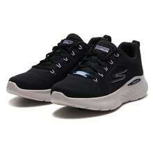 Skechers 女士 Go Run Lite 舒适轻便日常跑步鞋 129429-BKLV - 黑色/薰衣草色 - 查看 4