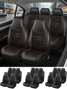 Bộ 2 bọc ghế trước ô tô đa năng, chất liệu da PU cao cấp, có tựa lưng cao, kiểu dáng xô - Phù hợp với hầu hết các dòng xe sedan, xe tải và SUV, sử dụng được quanh năm. - đường kẻ - Xem 1