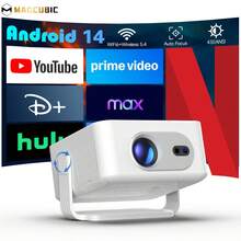 Magcubic 2026 Ultra Short Throw Projector HY300MAX Android 14.0 With 0.8:1 Projection Throw Ratio Built In Speaker Auto Keystone Correction Compact Smart Projector For Bedroom Movie Home Entertainment - White - View 8