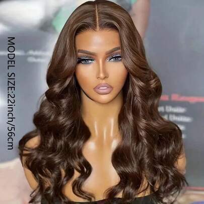 30 Inch Plug And Play 5*5 Lace Closure Wig, 200% Density 13x4 Lace Front Wig With Baby Hair For Women, 4 Brown Wavy Mixed Texture Wig, Pre-Trimmed With Baby Hair Natural Hairline, 8-34 Inch Natural Black Bob Wig