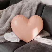 1pc Heart-Shaped Tissue Box, Luxury Aesthetic Facial Tissue Holder For Living Room, Sofa, Dining Table, Creative Design - One Size - View 6