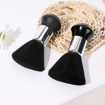 Salon Hair Cutting Brush, Styling Tool, Hair Debris Cleaning Brush, Soft Bristle Brush, Plastic Handle Wool Egg Brush