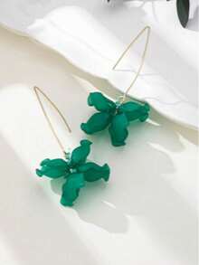 Fashionable European And American Creative Petal Earrings, Heart Flower Earrings For Women - Multicolor - View 8