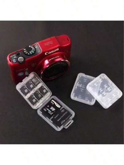 2/4 Packs SD Card Storage Case – 8-In-1 Hard Plastic Holder For Micro SD/SDHC/TF/MS Cards – Compact, Reusable Memory Card Organizer (Cards Not Included)