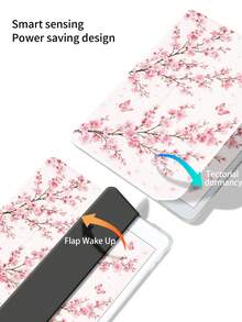 这款樱花盛开平板电脑保护套的设计灵感源自盛开的粉色樱花枝条，并点缀着精致的蝴蝶，呈现出轻盈浪漫的视觉效果，洋溢着春天的清新气息。它采用柔韧的TPU后盖和精致的PU皮革翻盖结构，兼具可靠的保护性能和优质的手感。 - 彩色 - 查看 5