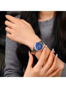 Đồng hồ nữ Seiko ALBA máy quartz, mặt số lấp lánh với viền pha lê, dây đeo bằng thép không gỉ, đồng hồ thanh lịch phù hợp cho tiệc tùng và đeo hàng ngày, món quà hoàn hảo cho ngày Valentine AH7W29X1 - AH7W29X1 - Xem 3