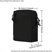 1个战术通用高型收纳包，500D考杜拉尼龙MOLLE多用途收纳包，适用于战术腰带背心，军用级多用途包，适用于气枪狩猎，耐用装备收纳包 - 彩色 - 查看 3