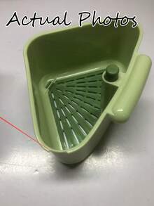 1pc Sink Hanging Drain Basket, Upgraded Suction Cup Press Type Sink Drain Basket, Automatic Tilt Sink Strainer Basket Water Faucet Sponge Holder, Corner Sink Garbage Collector, Multi-Function Slot Kitchen Sink Strainer, Food And Vegetable Washing Drain Basket, Great Gift For Holidays, Kitchen - Multicolor - View 11