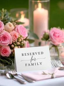 10/20/30pcs 6"X8" Coated Paper Placecards, Suitable For Home, Wedding, Anniversary, Birthday Party, Graduation Ceremony And Other Occasions, Minimalist Modern Design - White - View 4