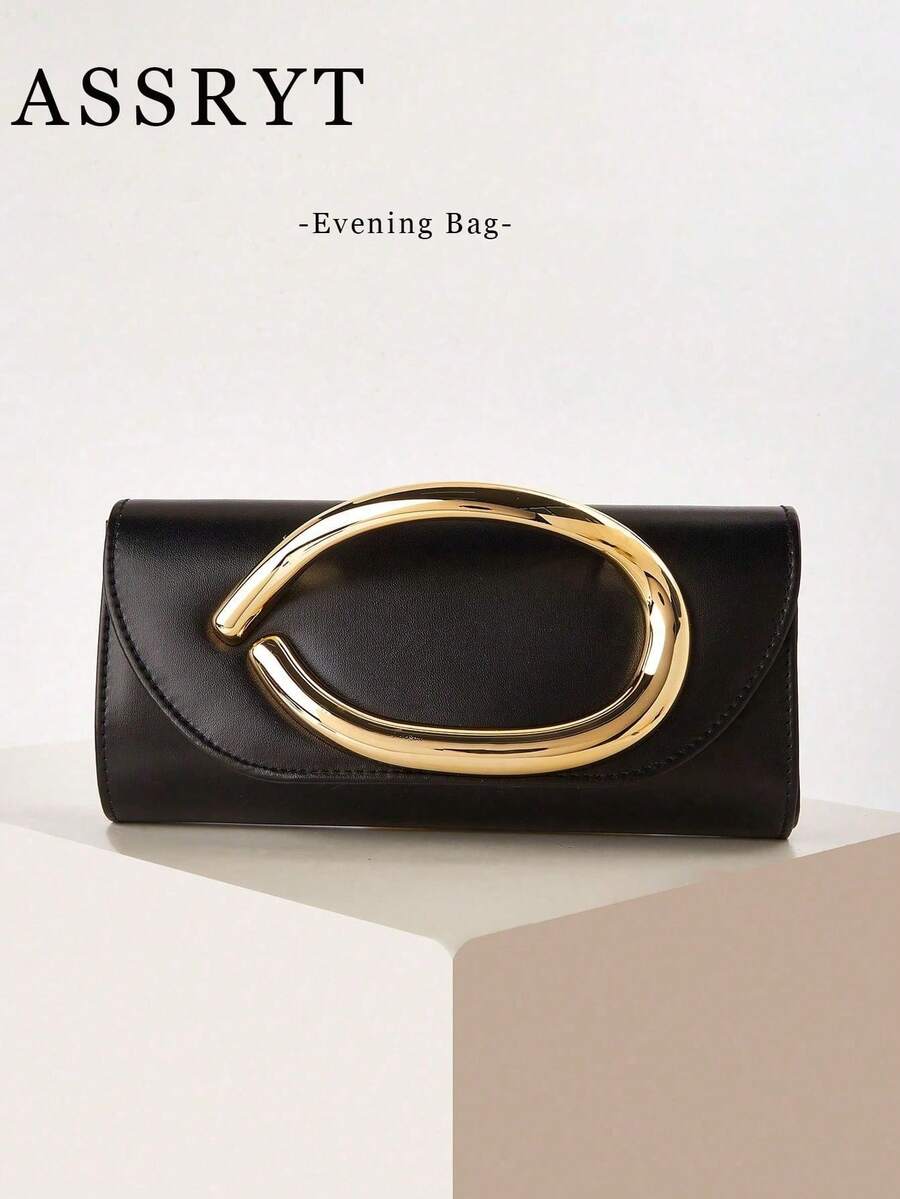 Retro Vintage Solid Color Clutch Wallet,[US-Based Shipping]All-Match Carry On Purse, Stylish PU Bag For Women, And For Wedding, Party, Prom, Dinner, Fashionable Clutch Bags For Woman,Vintage Crossbody Bag For Women, Elegant Vegan Leather Clutch Purse Carry On Wallet,Metal Handle Handbags Stylish Evening Clutch Purse Causal Chain Crossbody Bag Party Wedding Purse,Gifts For Women Women's Fall Clothing Winter Clothing Christmas Gift Fall Autumn Velvet Furry Party Fuzzy Plush Thanksgiving Festival Cyber Monday Holiday Knitted Winter Valentine's Day Gift Christmas Women's Crossbody New Year Snow Warm Thermal End-Of-Year,Gold Purse Purses Makeup Bag Purses And Bags Women Black Purse Burgundy Purse Red Purse Bags For Women Handbags For Women Clutch Purse For Women Carteras Para Mujer Gold Bag Wallets For Women Gold Clutch Coin Purse Purse Accsesories Beach Bag Purses For Women Mini Purse - 黑色 - 查看 1