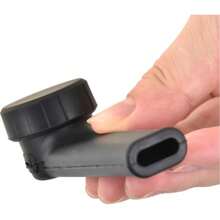 Silicone Capped Black Straw - Unbreakable Pocket Travel Size - Seal Cap For On The Go Storage - 1件 黑色 - 查看 1