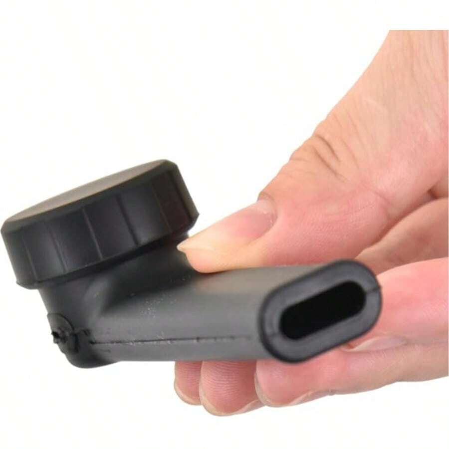Silicone Capped Black Straw - Unbreakable Pocket Travel Size - Seal Cap For On The Go Storage - 1件 黑色 - 查看 1