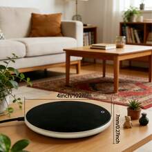 1pc 4-Inch USB Beverage Warmer - 55°C/131°F Constant Temperature Electric Cup Warmer, USB Powered Beverage Warmer For Coffee, Tea, Chocolate, Water, Portable Stylish Silver Design For Home, Office, Travel, Prevents Drink From Getting Cold, Ideal Gift + Includes 31-Country Electronic User Guide - Bạc - Xem 3