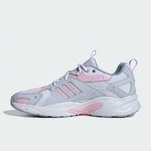 Adidas 女士减震户外运动休闲鞋 - 白色/粉紅色 - 查看 5