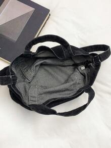 Canvas Casual Minimalist Large-Capacity Single-Shoulder Bag For Commuting And Outings, Lightweight Women's Crossbody Bag - Multicolor - View 9