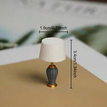 1件1:12比例娃娃屋微缩模型灯 - 非电动娃娃屋照明，微缩配件 | 逼真的床头灯微缩家具小型装饰微缩灯模型，1:12娃娃屋建筑材料，微缩玩具，完美的收藏品和节日礼物，娃娃屋家具摆件 - 彩色 - 查看 8