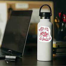 1 pieza Pegatina "He terminado todos mis libros" | Pegatina para amantes de los libros, gato de lectura, pegatina Kindle, pegatina de gato linda, pegatina de ratón de biblioteca, pegatina exclusiva de ratón de biblioteca - Multicolor - Ver 8