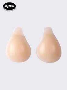 New Silicone Invisible Bra, Anti-Slip Style, Lift And Gather, Designed Specifically For Wedding Photography, Strapless Dresses, Invisible Underwear, Skirts, Dresses, Travel & Vacation To Enhance Cleavage And Sexy Bust - Apricot - View 12