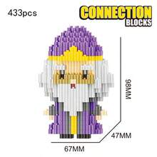 Magic Academy Series Minifigure Micro Stacking Building Blocks, Tandem Puzzle, Educational Assembly Toy, Model Ornament, Ideal For Birthday Gift - Multicolor - View 8