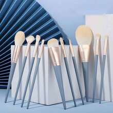 10PCS Makeup Brushes Set, Makeup Brush Travel Foundation Eyeshadow Concealers Contouring Blending Brushes Professional Synthetic Bristles Make Up Brushes, Makeup Brush Cosmetic Powder Eye Shadow Foundation Blush Blending Beauty Make Up Brush Classic And Minimalist Tools - Multicolor - View 5