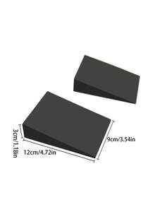 2个瑜伽楔形砖，健身深蹲倾斜砖，EVA材质抬腿拉伸脚跟倾斜板 - 彩色 - 查看 12