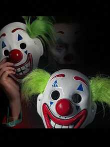 1pc Joker Smile LED Luminous Mask, Adult Costume Masquerade Party Cosplay Prop - Multicolor - View 7