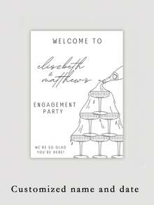 Customized Acrylic Welcome Sign With Personalized Text, Engagement Party Decorations, Wedding Welcome Signs, Bridal Shower Decor, Birthday Anniversary Celebration Sign - Multicolor - View 8