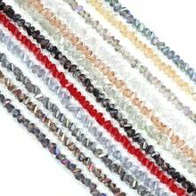 1 String 4mm Small Irregular Glass Beads, DIY Craft Supplies For Jewelry Making, Necklace, Bracelet, Earrings, Keychain, Accessories, Gifts For Holidays, Valentine's Day - Multicolor - View 7