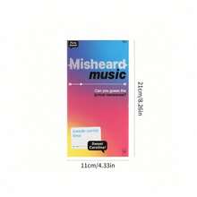 Family Interactive Card Game: Misheard Music 2025, 50 Fun Cards With Sound & Play, Designed For Party Entertainment & Educational Play - Thẻ nhạc (500 chiếc) - Xem 10