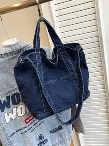 Canvas Casual Minimalist Large-Capacity Single-Shoulder Bag For Commuting And Outings, Lightweight Women's Crossbody Bag - Multicolor - View 13