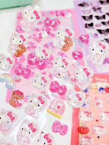 3D Luminous Embossed Melody Star Cat Stickers, No Power Needed, Perfect Gift For Holidays, Birthdays, Parties, Christmas, Easter - Multicolor - View 7