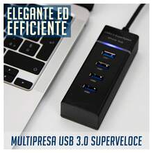 OISE ART STORE Hub Usb 3.0 4 Porte Multipresa Portatile Sdoppiatore Velocita' 4.8 Gbps Hub3-4u - - Multicolore - Visualizzare 6