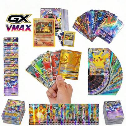 100/200/300张（随机图案）卡通人物收藏卡，怪兽稀有收藏卡，渐变肤色卡，多种选择，绝佳毕业礼物！