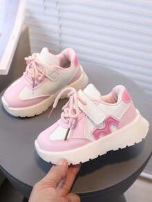 1双儿童运动鞋，男女童秋冬/春季运动鞋 - 粉色 - 查看 1