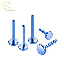5pcs G23 Titanium Alloy Earring Posts, Handpolished, 14K Plated, Anodized, Suitable For Men And Women, Replacement Earring/Lip/Nose Stud Posts - G23 - View 28