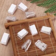 10pcs  10-Pack Self-Adhesive Transparent Clips For Wall/Fabric/Poster Hanging Essentials  Strong Double-Sided Adhesive With No Residue, No Need For Drilling Spring Clips - Băng dính hai mặt - Xem 7