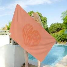 Fashion B B BimbaeS L L LolaeS Microfiber Beach Towel Absorbent Quick Dry Soft Yoga Swimming Resort Mountain Climbing Towel(9) - 白色 - 查看 1