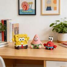 SpongeBob SquarePants Bộ 1/3 mô hình , mô hình nhân vật chi tiết cao, kích thước nhỏ (5.5-6cm), chất lượng tốt, có thể dùng làm vật trang trí bảng điều khiển ô tô, vật trang trí bàn làm việc, vật trang trí giá sách, đồ sưu tầm anime, phụ kiện nội thất ô tô  & Patrick dễ thương. - Nhiều màu - Xem 7