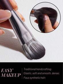 BS-MALL 20pcs High Quality Pearl Makeup Brush Set, Professional Makeup Tools Makeup Artist Eyeshadow Brush, Foundation Brush, Blush Brush - Rust Brown - View 5