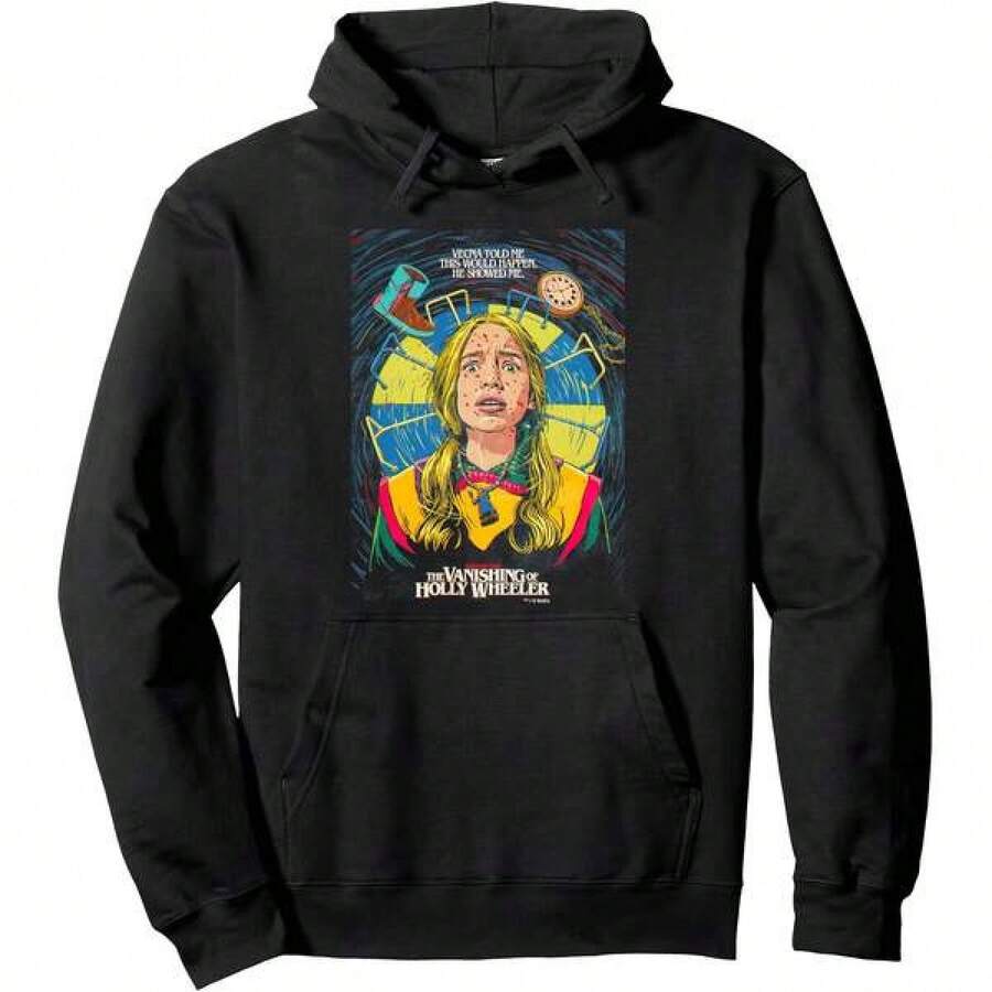 Stranger ThNgs X Butcher Billy Vanishing Of Holly Wheeler Pullover Hoodie - Women Pullover Hoodie 60% Cotton 40% Polyester Casual Sports, Daily Fashion, Loose Fit, Party Outfits,Gift, Unisex Style, Black,S-3XL - Black - View 1