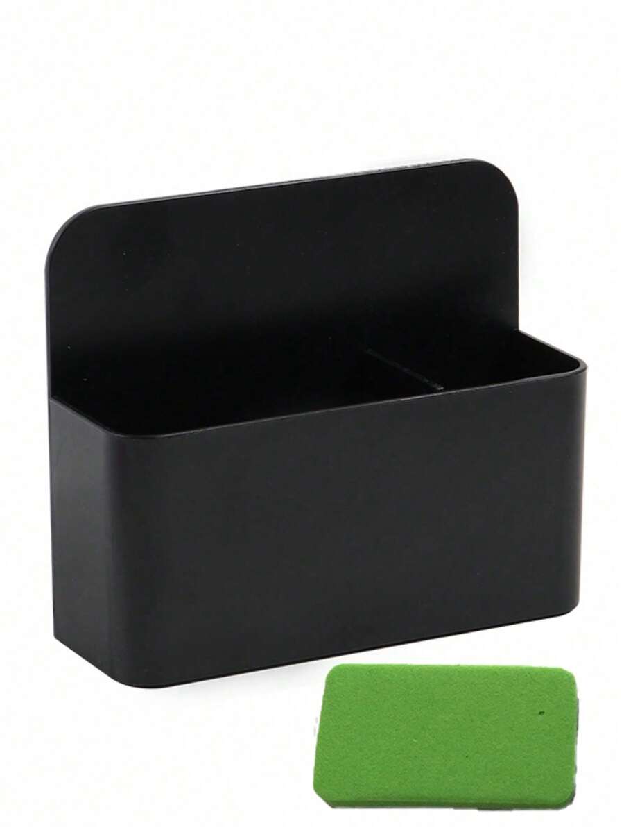 Magnetic Hanging/Adhesive Pen Holder Storage Box Blackboard Wall Mount, Easy Wipe Small EVA Felt Mini Whiteboard Eraser Drawing Board - One Size - View 1