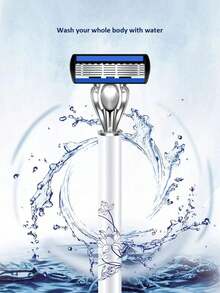 5/8/14/32 st. Delikat manuell rakapparat med 6 blad, vintageporslinsmönster, utbytbara huvuden, inkluderar förvaringslåda, hårborttagningsverktyg för armhålor och ben - Säkerhetsrakhyvel + blad - Visa 7