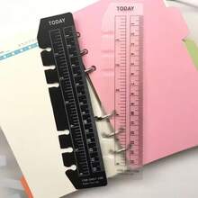 A5/A6 PP Matte Ruler Bookmark, Spiral Notebook Planner Ruler, Measurement Tool For Learning - Single Piece - View 7