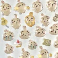 1张儿童动漫卡通3D贴纸，可爱动物猫咪贴纸，DIY手工3D贴纸，适用于DIY手机壳、DIY贴纸笔记本、DIY手工、笔记本电脑、礼品包装、派对装饰，完美的节日礼物，送给粉丝和朋友的礼物，返校礼物（款式随机） - 彩色 - 查看 2