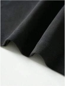 1 Pack Women's T-Shirts, Comfortable T-Shirts, Women's Casual Clothing, Short Sleeve T-Shirts, Women's Fashion, Versatile Garments, Modern Styles. - 黑色 - 查看 3