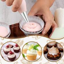 大型圆形金属蛋糕奶油裱花嘴，不锈钢裱花嘴，烘焙工具 #1A #2A #3A - 彩色 - 查看 4