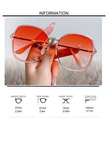 1副时尚新款韩版复古个性化眼镜 - 彩色 - 查看 2