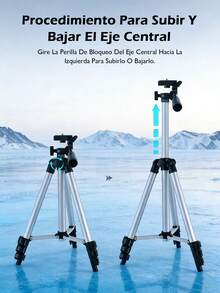 Trípode portátil multifuncional  + soporte para teléfono + bolso de transporte, adecuado para cámara/teléfono inteligente/GoPro - 2 piezas - Ver 11